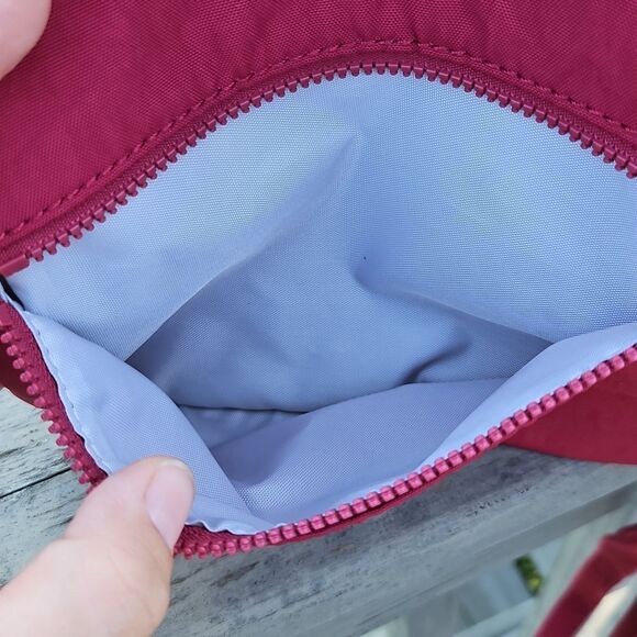 Kipling Pink Nylon Crossbody Bag with Adjustable Strap - Picture 4 of 7